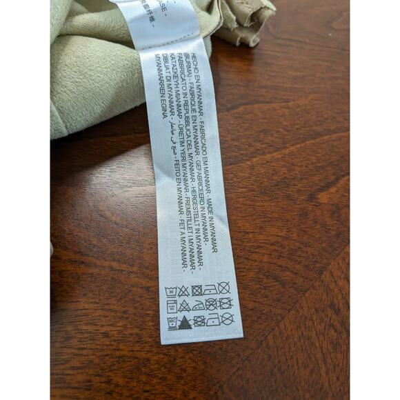 Zara Faux Leather Leggings XS Camel Brown High Waist‎ Zipper Ankle Skinny Career - Picture 10 of 16